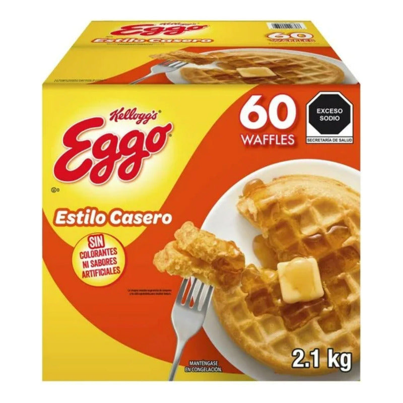 Waffles Eggo Kellogg's Estilo Casero 2.1 Kg