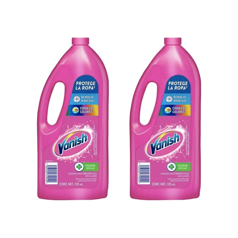 Quitamanchas Vanish En Gel Para Ropa De Color 925 Ml (2pzas)