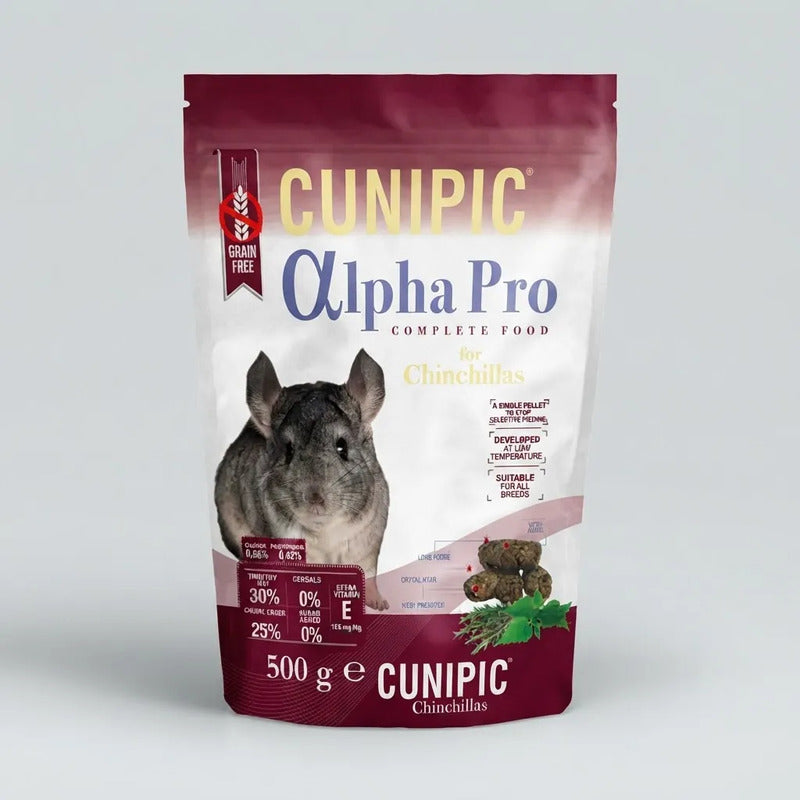Cunipic Alpha Pro Alimento Para Chinchilla, 500 G