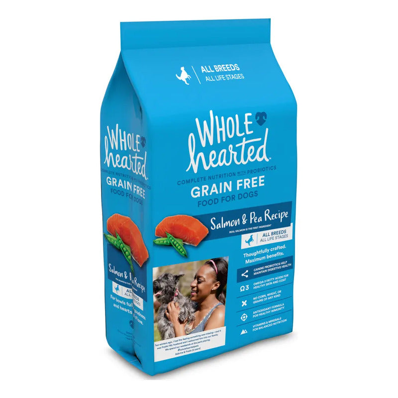 Wholehearted Alimento Natural Para Perro 11 Kg Salmon