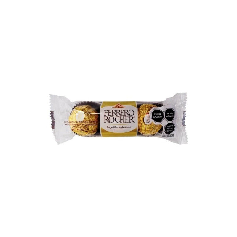 Chocolate Ferrero Rocher Relleno Con Avellanas 37.5g 3pack