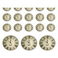 Papel Scrap Impreso Diseño De Reloj 30.5x30.5cm 5pz