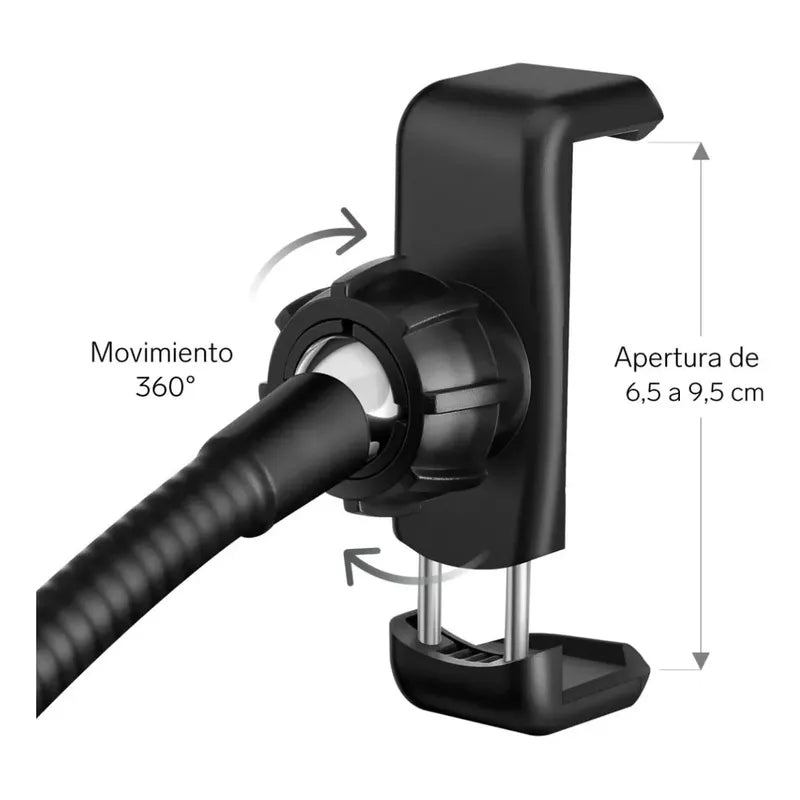 Aro De Luz Led Para Selfie De Steren, Negro