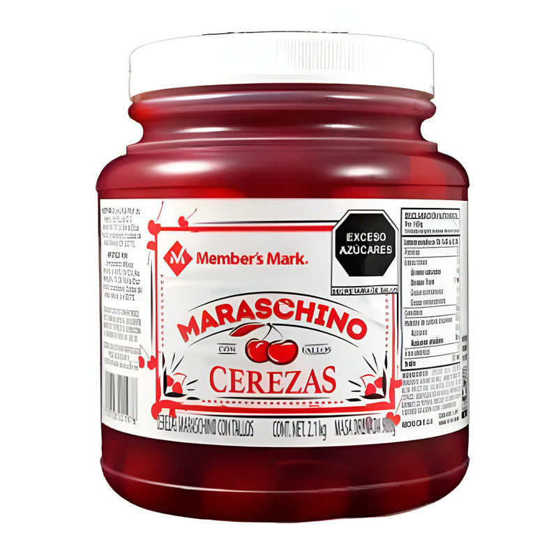 Cerezas Con Tallos Maraschino Strar Frasco De 2.1 Kgs