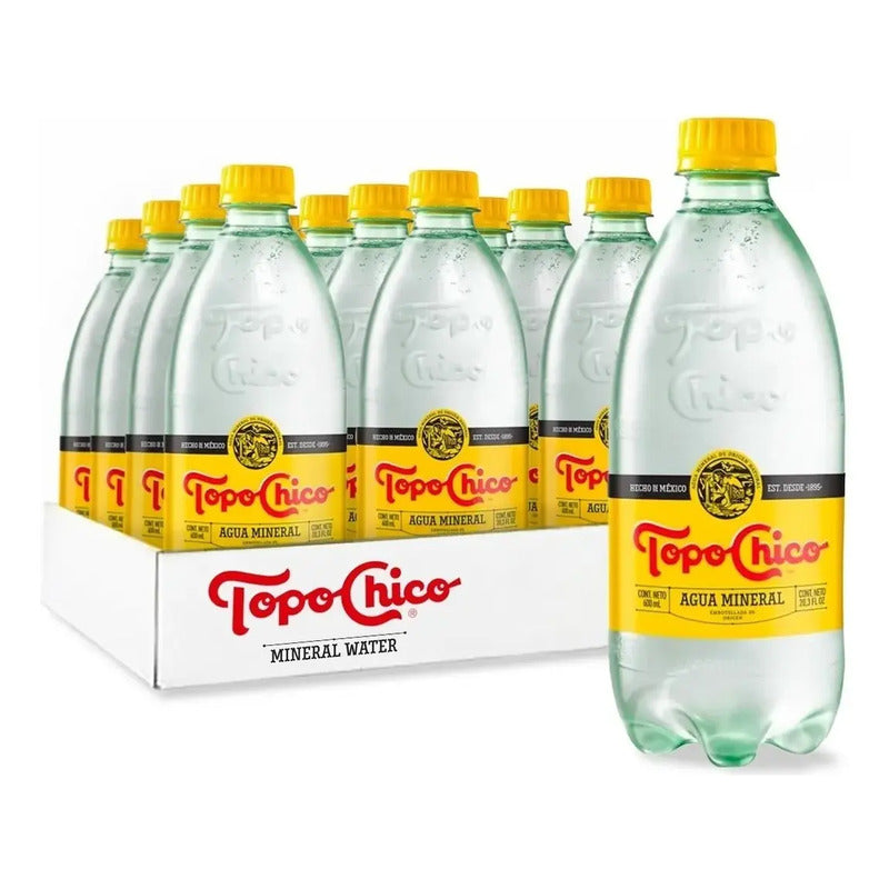 Topo Chico Agua Mineral Paquete De 12 Botellas De 600 Ml Pet