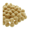 Mercería Pom Poms De 19mm Color Beige 2 Paq De 100pz