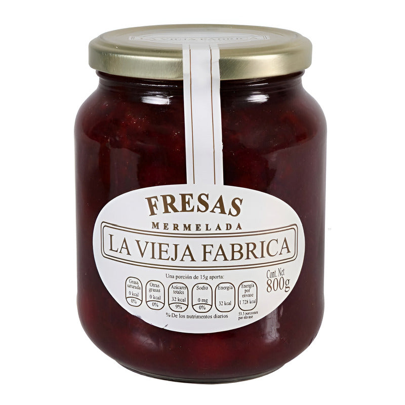 Mermelada De Fresa La Vieja Fabrica Tradicional De 800 Grs