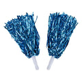 Pompones De Porrista Color Azul 2 Piezas De 38cm Azul