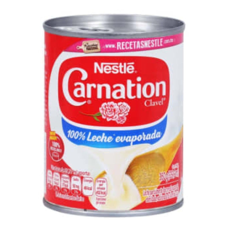 Leche Evaporada Carnation Clavel Nestlé De 360g (8piezas)