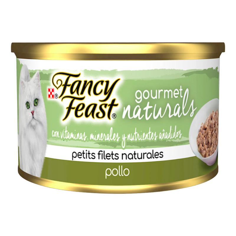 Fancy Feast Gourmet Naturals P/gato Filets Pollo 6pzs De 85g