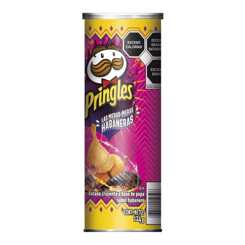 Papas Pringles Sabor Habanero 124 G 5 Pz Lpg