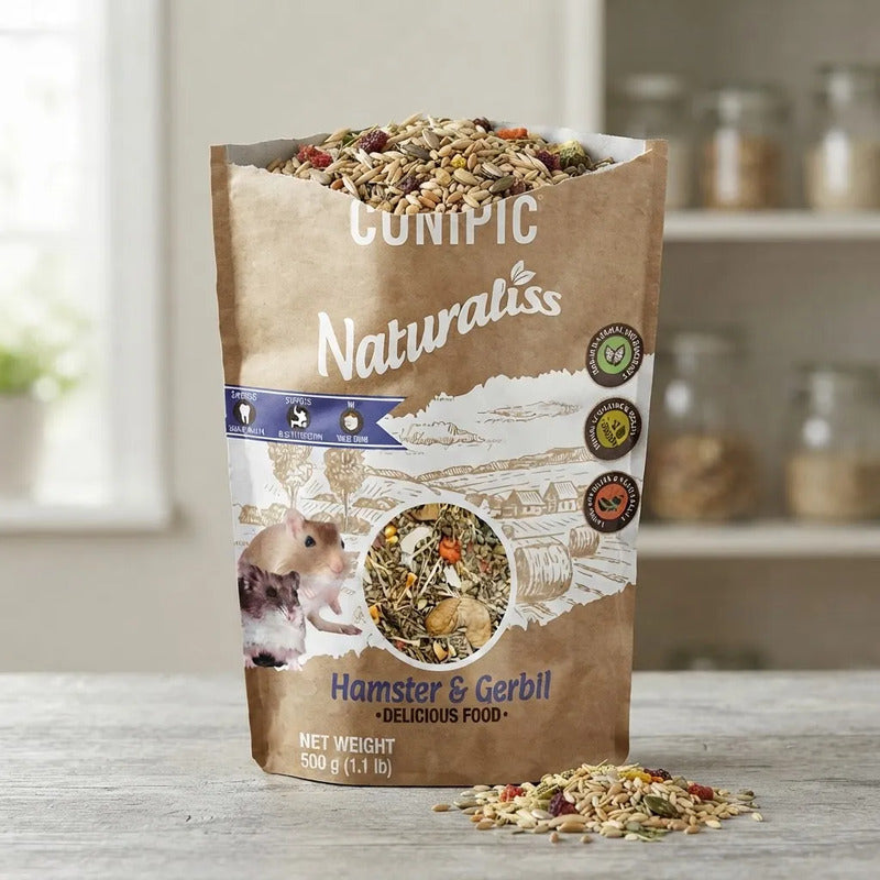 Cunipic Naturaliss Alimento Para Hámster Y Gerbo, 500 G