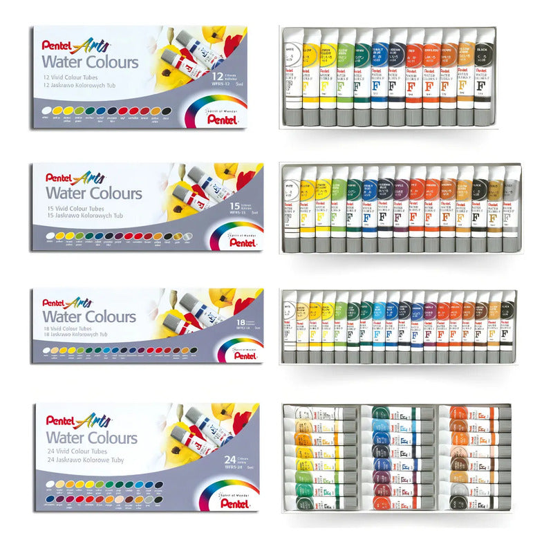 Set De Acuarelas Pentel Arts, Paquete De 24 Colores Surtidos