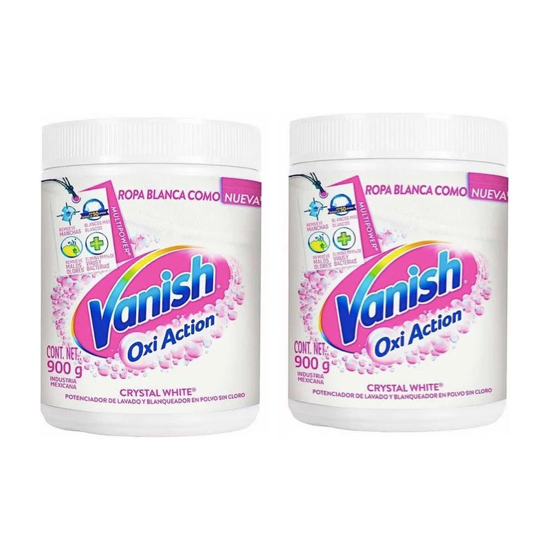 Quitamanchas Vanish Oxi Action Crystal White 900g (2pzas)