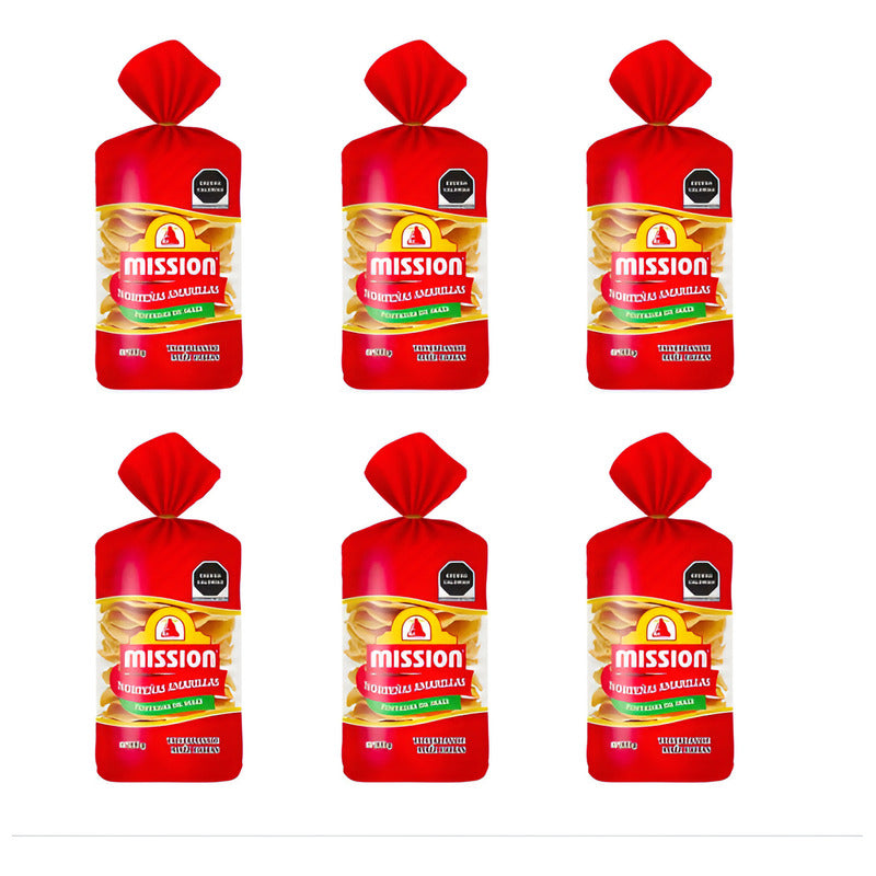 Tostadas De Maiz Mission Norteñas Amarillas 6 Pzas De 300gr