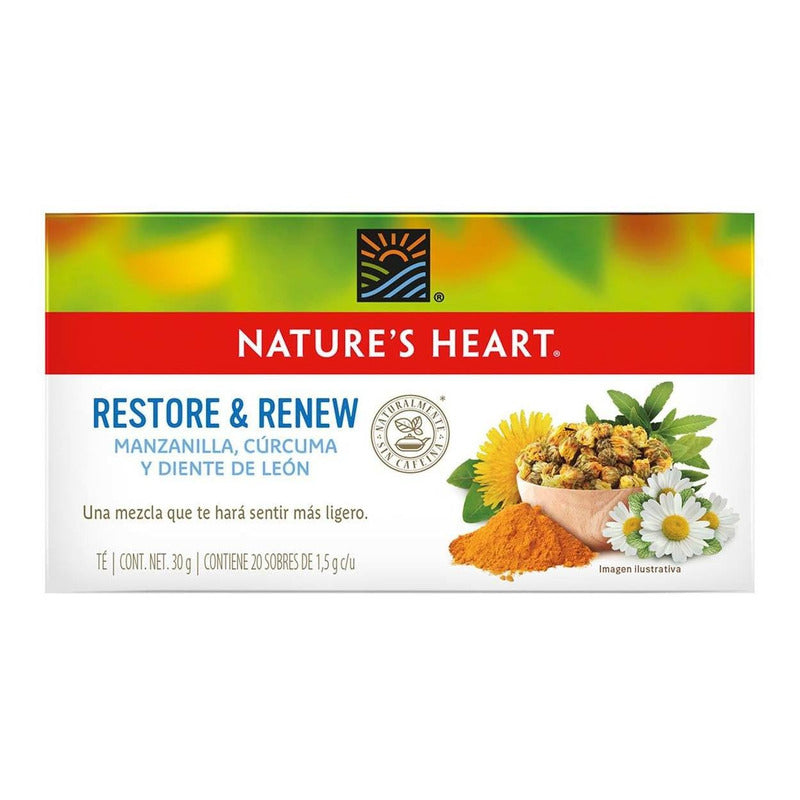Té Restore & Renew Manzanilla, Curcuma Y Diente De Leon 20 S