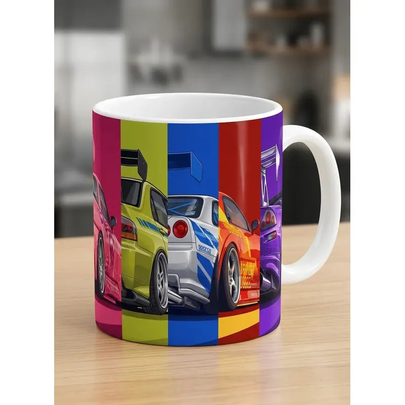 Taza De Cerámica Rápidos Y Furiosos Colores Rapido Y Furioso
