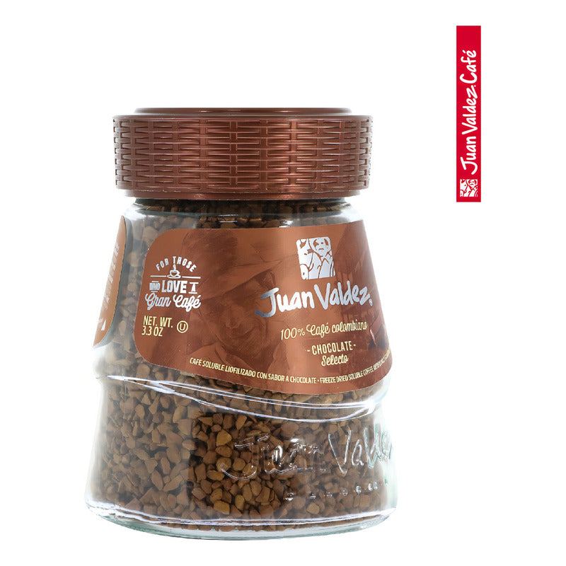 Café Instantáneo Liofilizado Juan Valdez Liofilizado Avellana Chocolate Sin Gluten Frasco 95 g