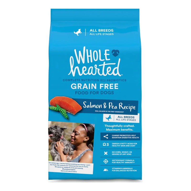 Wholehearted Alimento Natural Para Perro 11 Kg Salmon