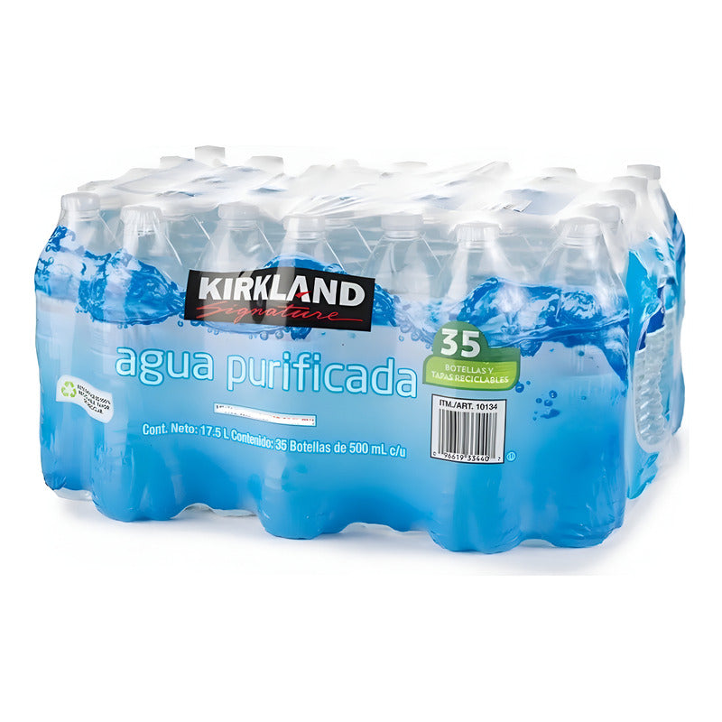 Agua Purificada 35 Botellas De 500 Ml Kirkland Signature