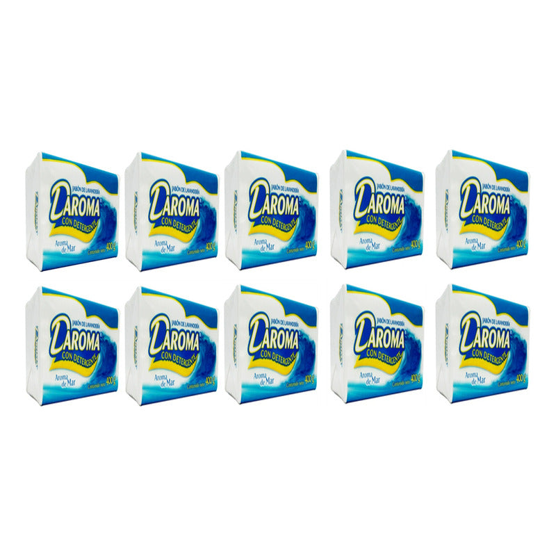 Jabón De Lavandería Daroma Aroma Del Mar 400 G (10 Piezas)