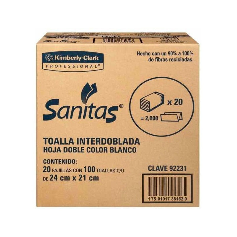 Toallitas Sanitas Kimberly-clark 20 Fajillas Con 100 C/u