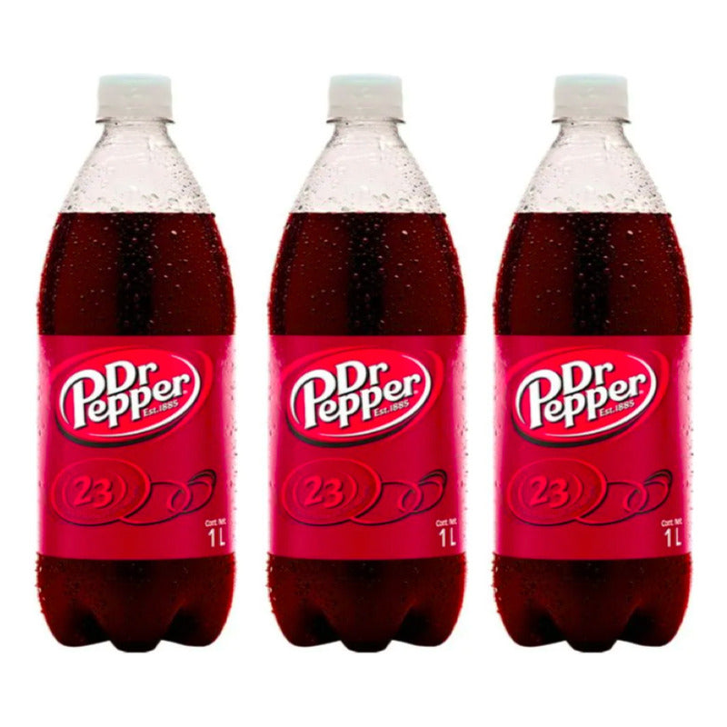 Refresco Dr Pepper Sabor Regular 6 Piezas De 1 Litro