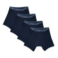 Bóxer Fol Low Rise Ajustados Negro 4 Piezas