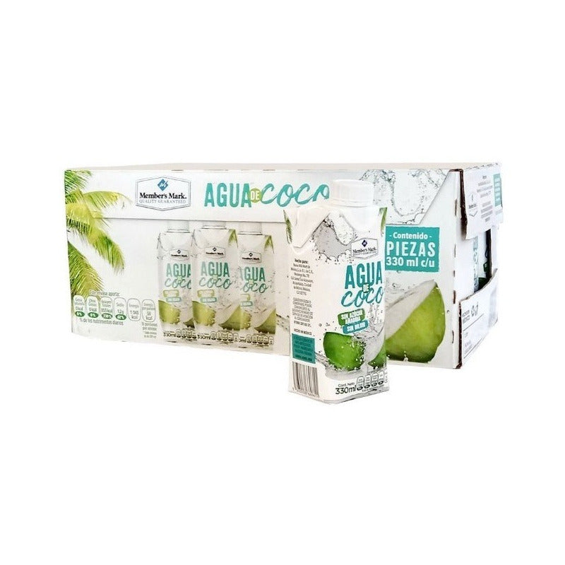 Agua De Coco Member's Mark De 330ml (18piezas)