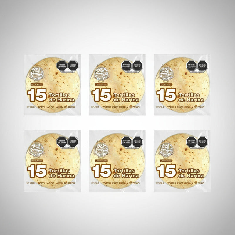 Tortillas De Harina Del Barrio Estilo Casero 6 Pzas De 315gr