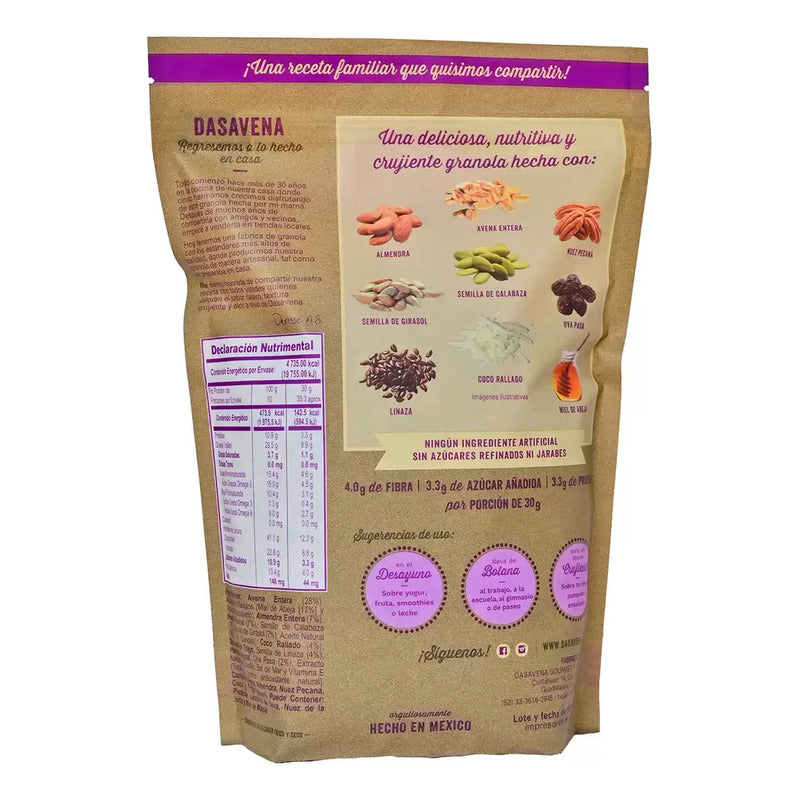 Granola Dasavena Gourmet Receta Original 340g