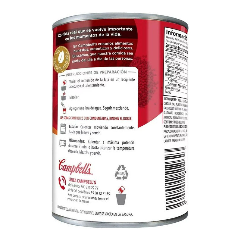Pack 3 Crema Campbell's Sabor Lentejas 430g