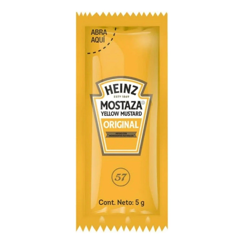 Mostaza Heinz 200 Pzas De 5 G C/u