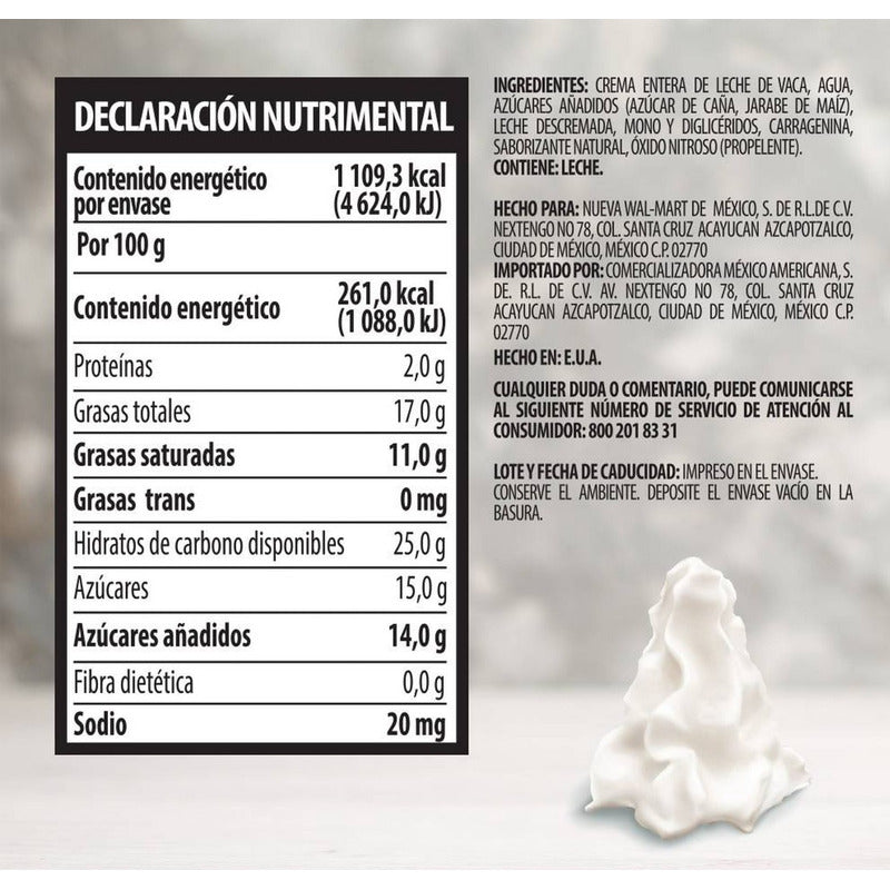 Crema Batida 3 Pzas De 425g C/u