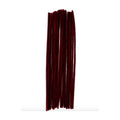 Limpia Pipas Chenille Terciopelo Color Cafe De 30cm 100pz