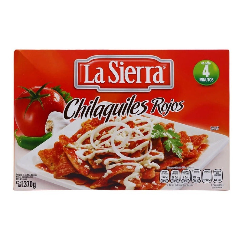 Chilaquiles Rojos Deshidratados La Sierra 370gr 5 Pack Ipg