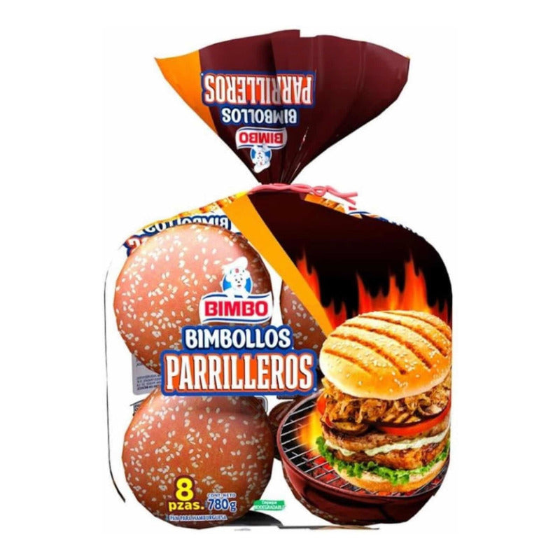 Pan Para Hamburguesa Bimbobimbollos Parrilleros 4bolsas