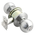 Cerradura Pomo Cilindrico Recamara Gris