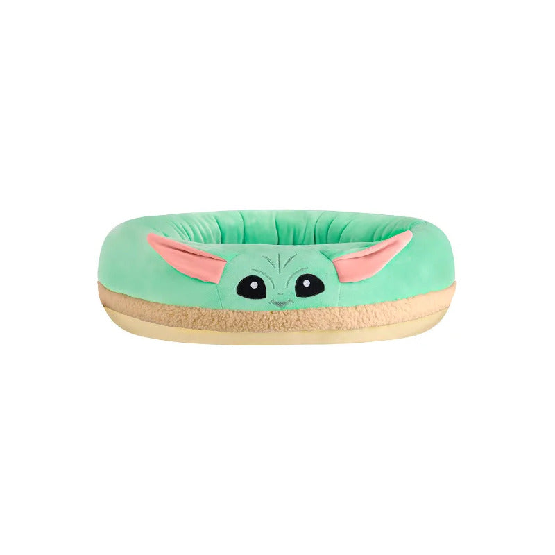 Disney Cama Ovalada Diseño Grogu Para Perro, Chico Verde Circular