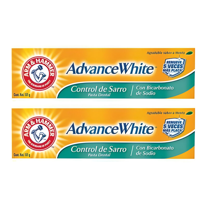 Pasta Dental Arm & Hammer Control De Sarro 121g (2pzas)