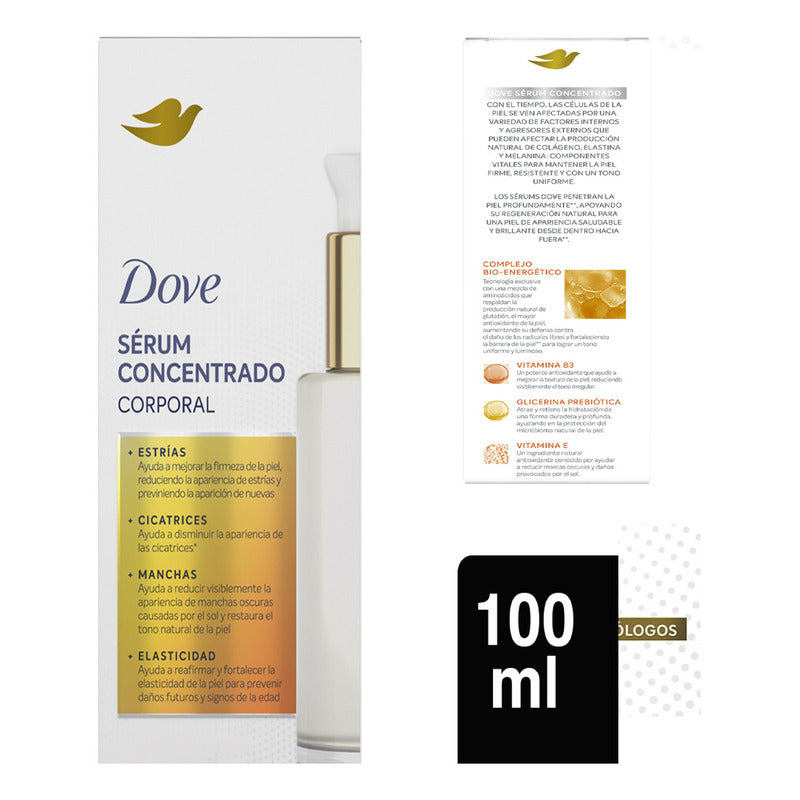 Dove Sérum Corporal Con Niacinamida, Hidratación Uniforme, 400 Ml + Concentrado 100 Ml Ligera