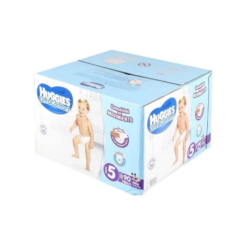 Pañales Huggies Ultraconfort Etapa 5 Con 90 Pzas