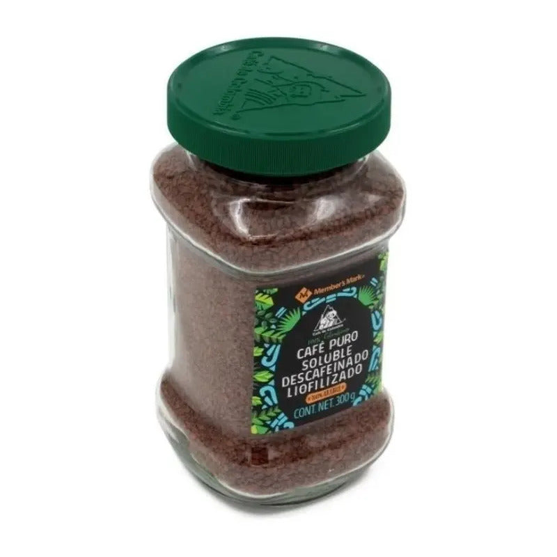 Cafe Puro Soluble Liofilizado Descafeinado Members Mark 300 Gr