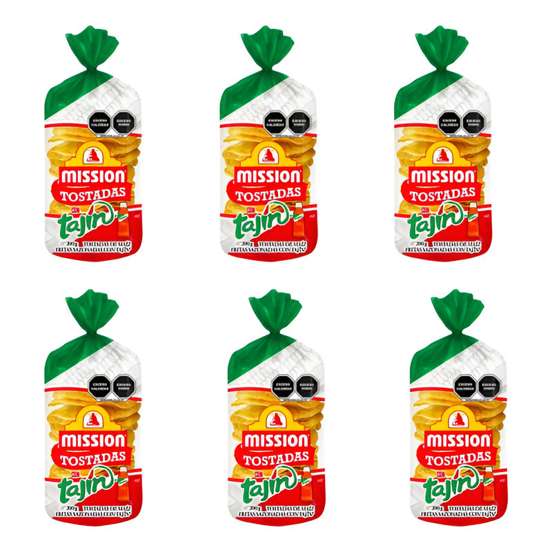 Mission Tostadas De Maiz Con Tajín 6 Piezas De 200gr