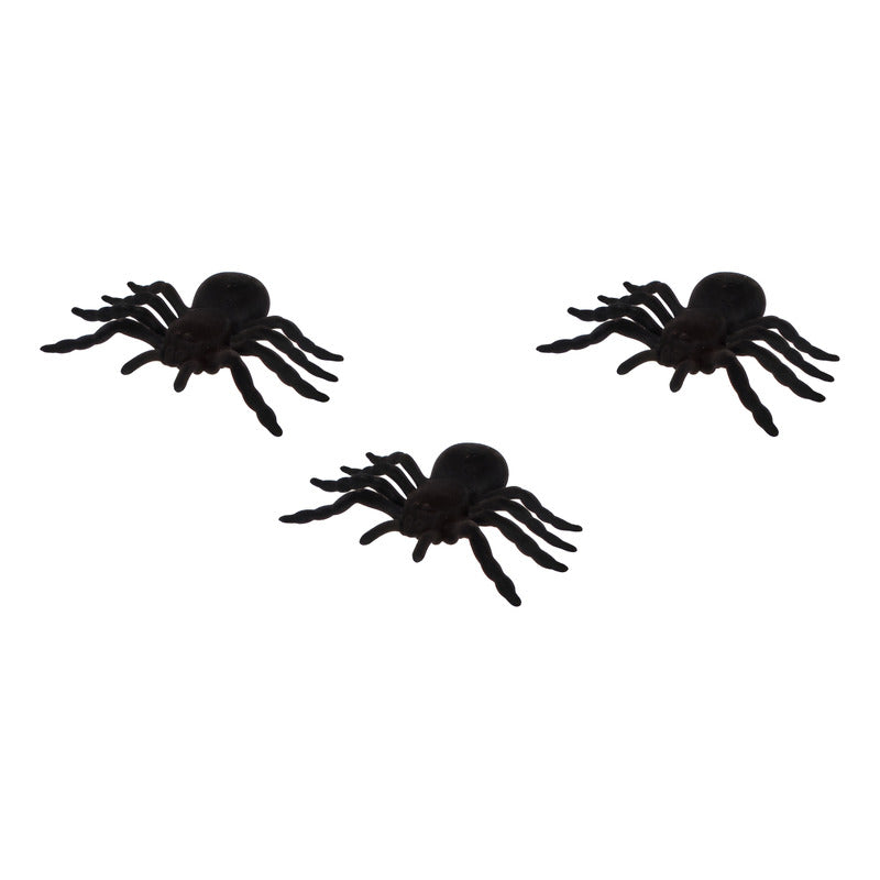 Araña Con Textura Color Negro De 4x21cm 3 Piezas