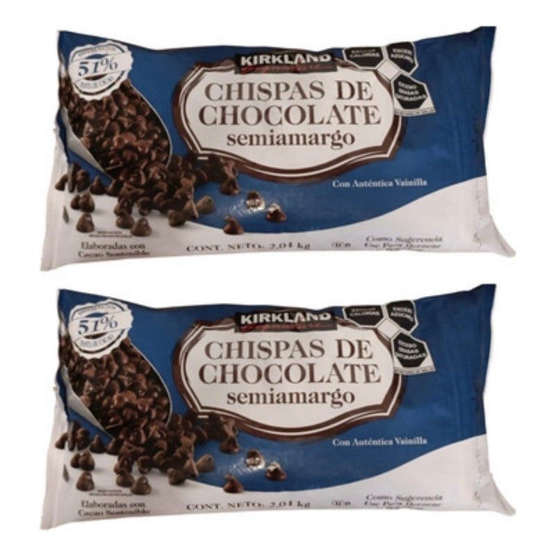 Chispas De Chocolate Kirkland 2.04 Kg ( 2 Bolsas )