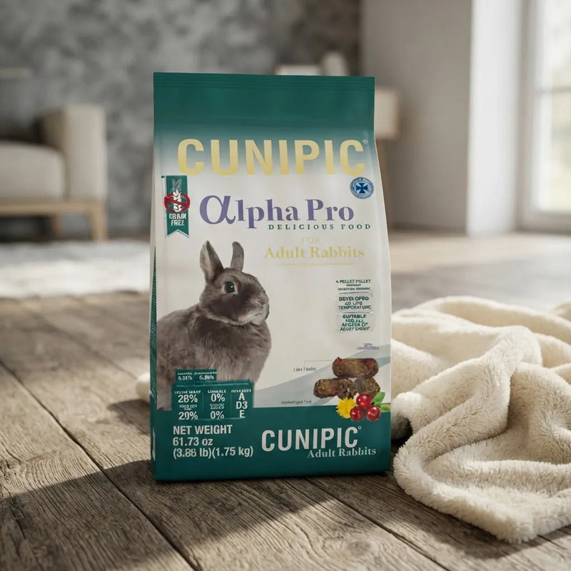 Cunipic Alpha Pro Alimento Para Conejo Adulto, 4 Kg