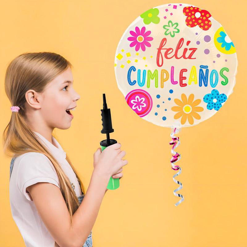 Mylin Bomba Para Inflar Globos Color Verde 29cm 1 Pz