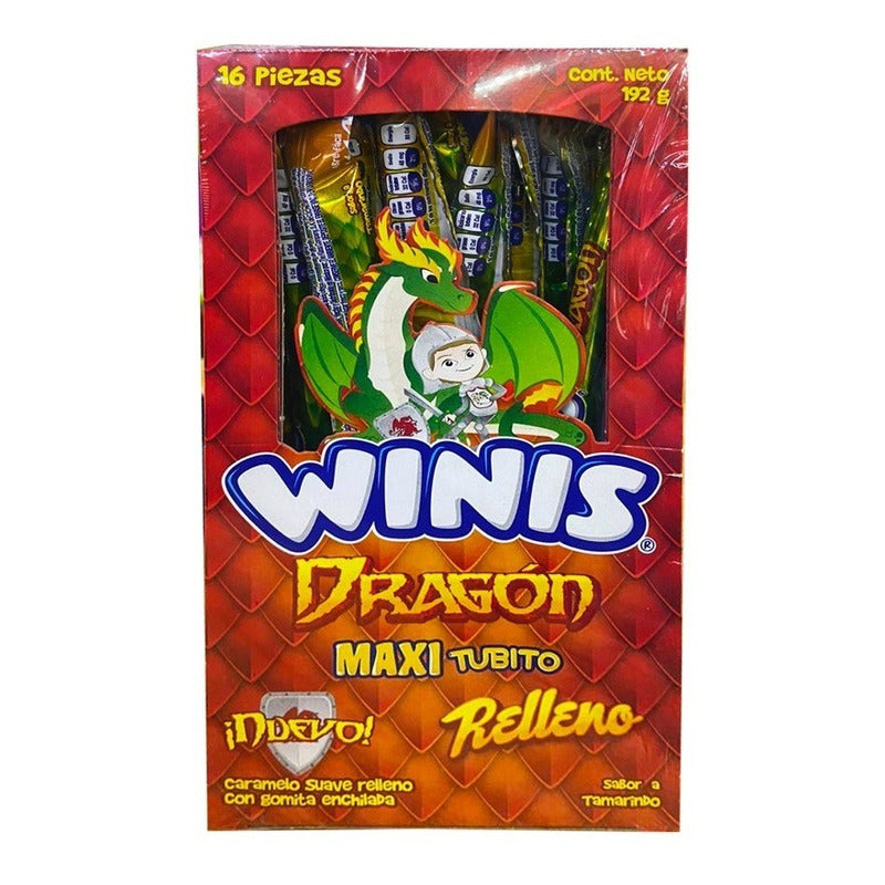 Winis Dragón Maxi Tubito Con 16 Pzs