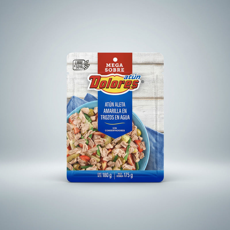 Atún En Agua Dolores Mega Sobre 6 Piezas De 180gr